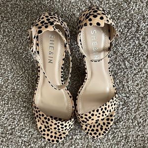 Shein printed heels